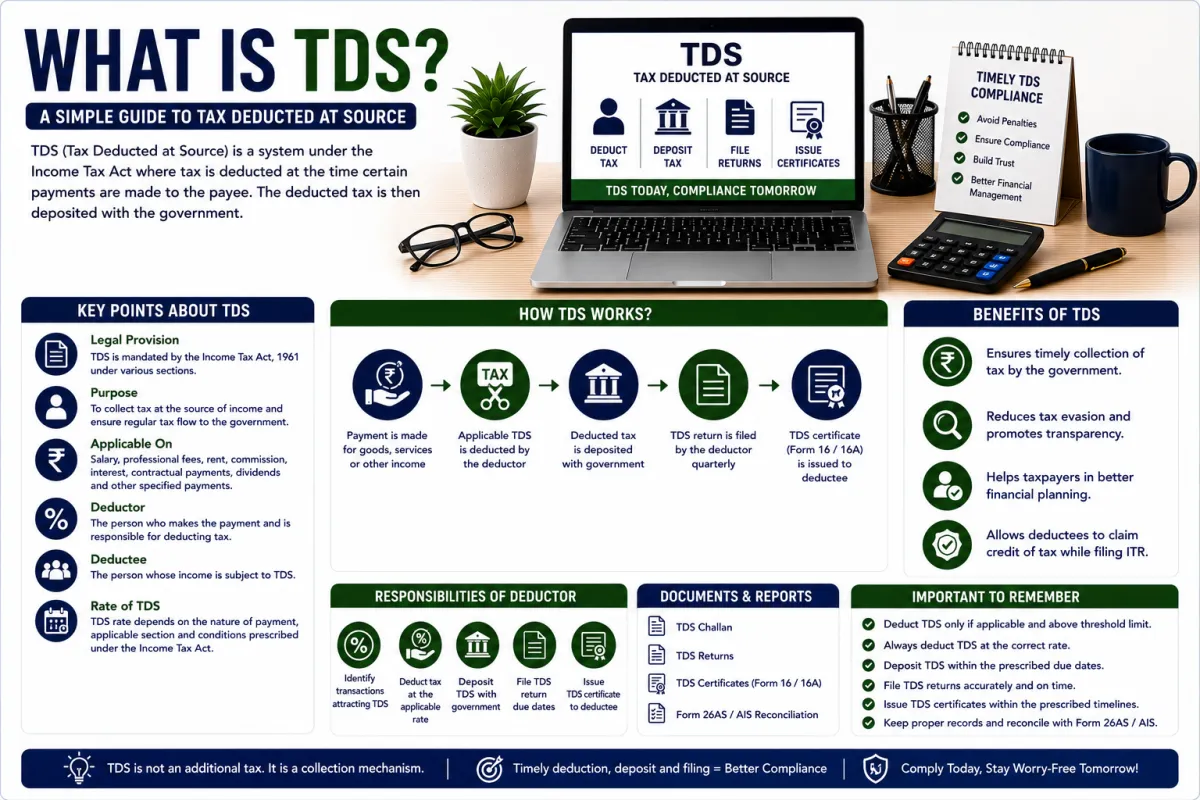 What is TDS? A Complete Beginner’s Guide to Tax Deducted at Source in India