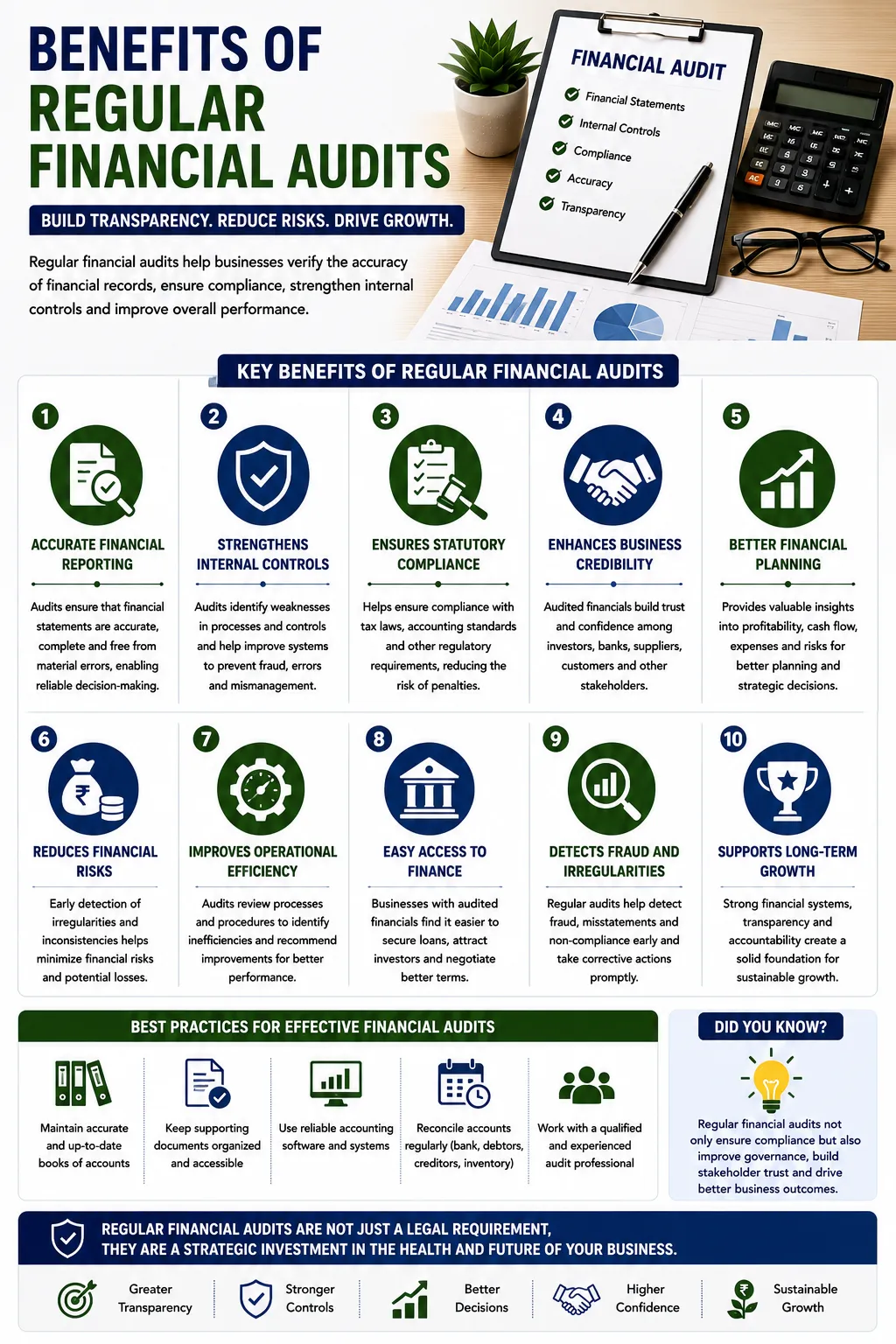 Benefits of Regular Financial Audits: Why Every Business Should Conduct Them