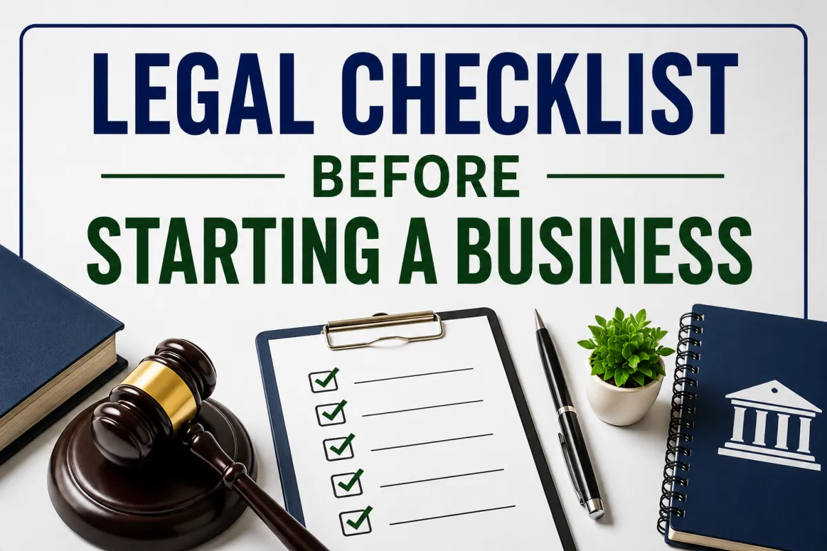 Legal Checklist Before Starting a Business: Essential Compliance Steps Every Entrepreneur Should Know