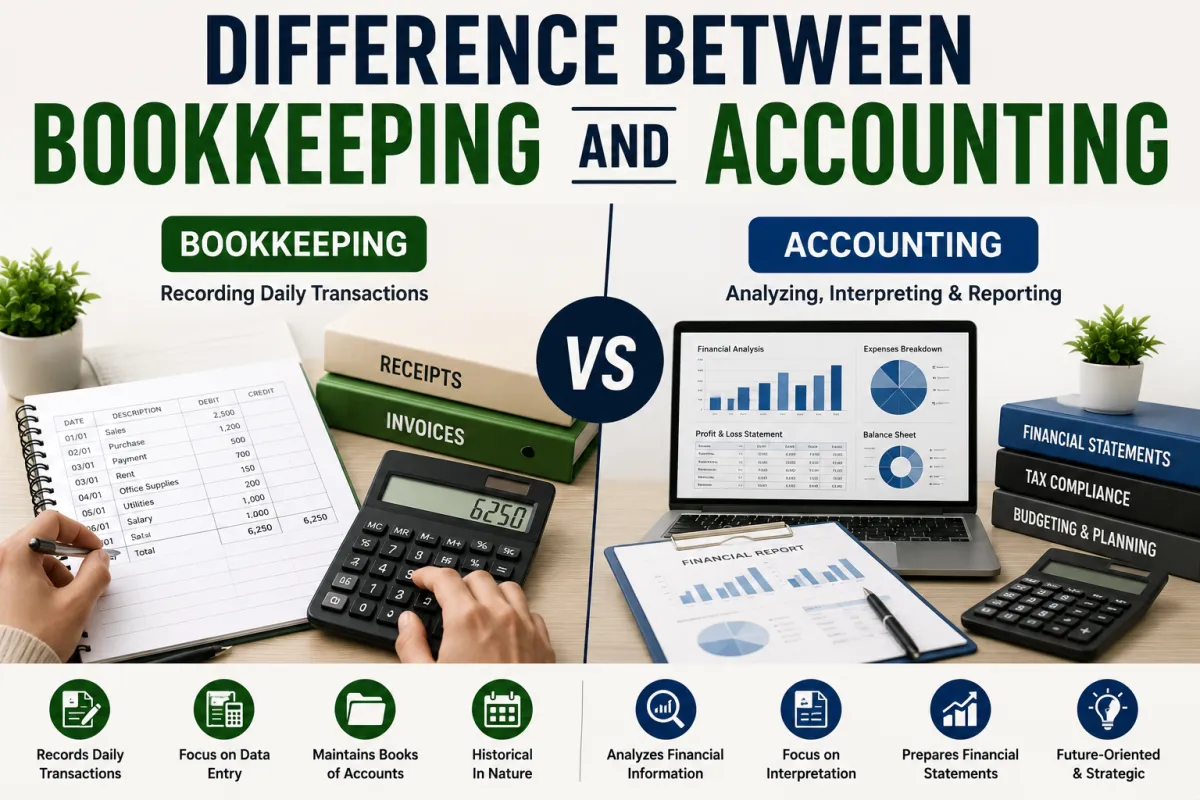 Difference Between Bookkeeping and Accounting: A Complete Guide for Business Owners