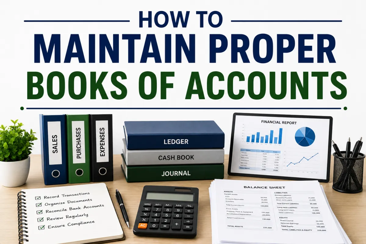 How to Maintain Proper Books of Accounts: A Complete Guide for Businesses
