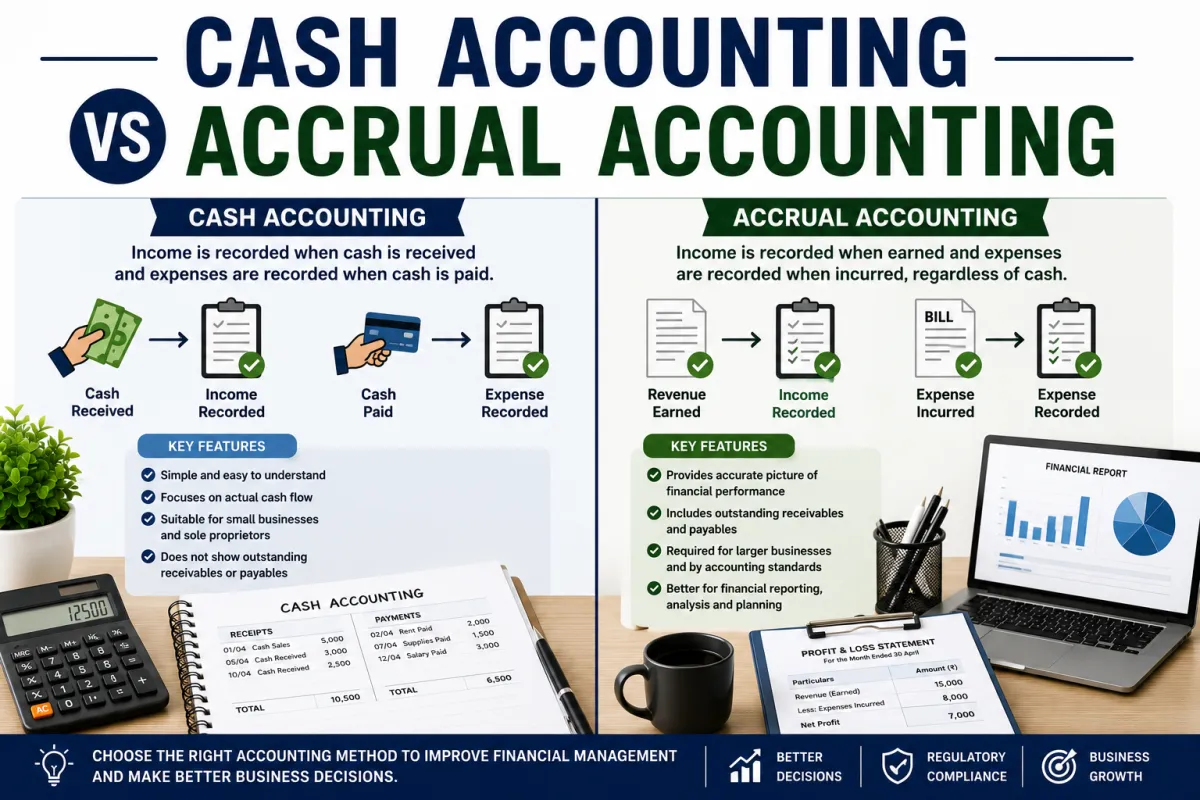 Cash Accounting vs Accrual Accounting: Understanding the Key Differences for Businesses