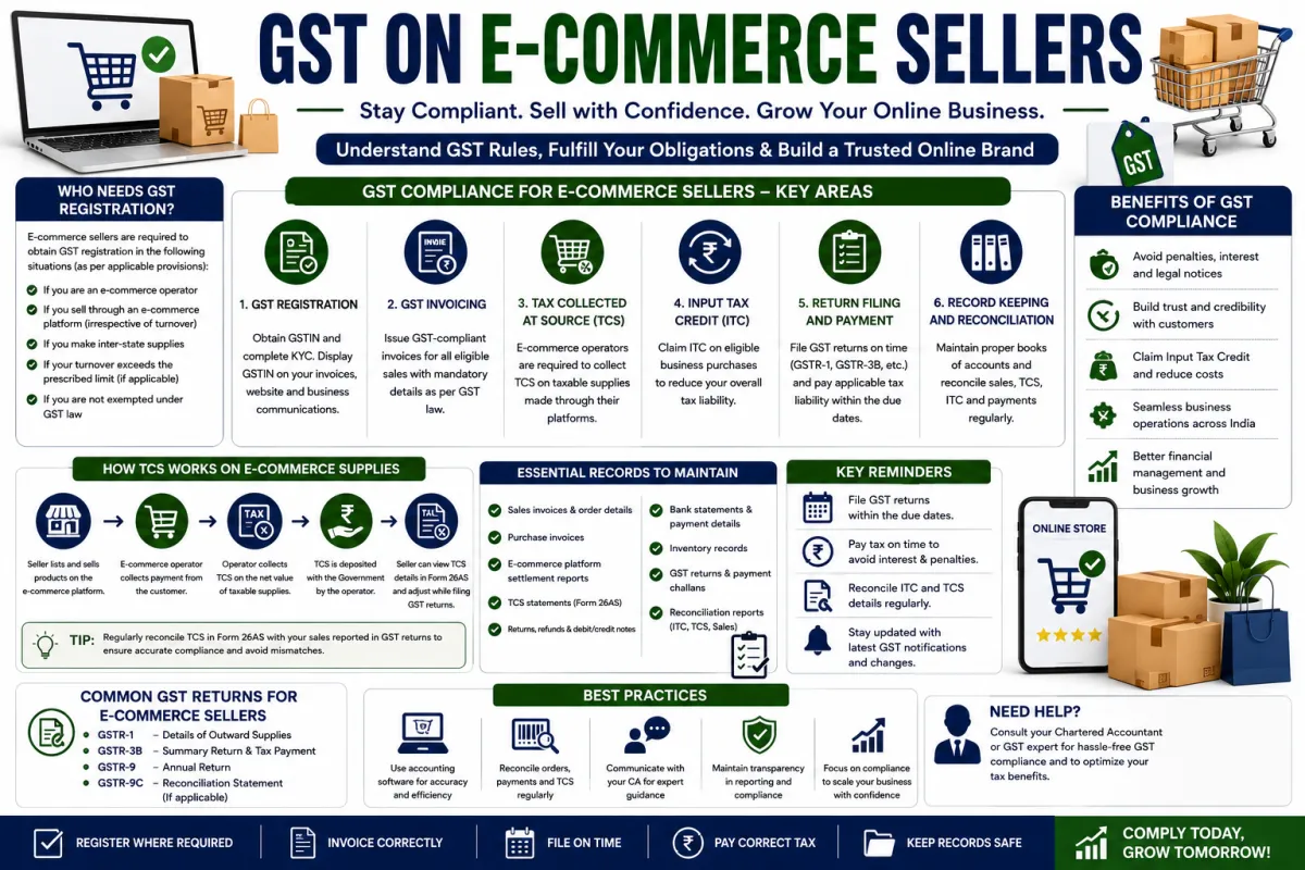 GST on E-commerce Sellers: A Complete Guide to GST Compliance for Online Businesses