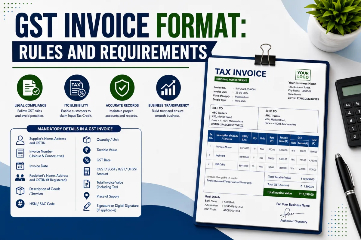 GST Invoice Format: Rules and Requirements Every Business Should Know
