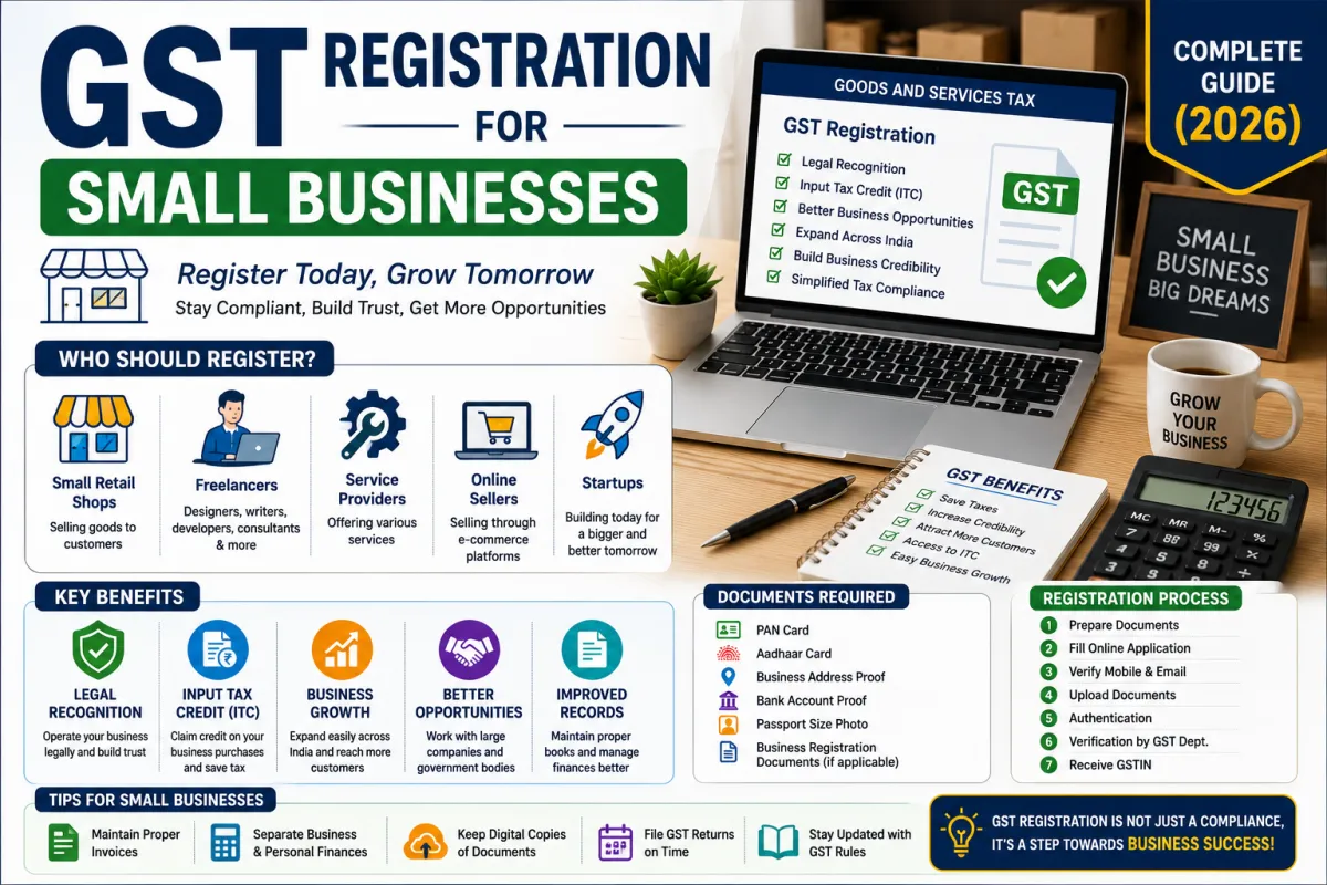 GST Registration for Small Businesses: Everything You Need to Know (2026)