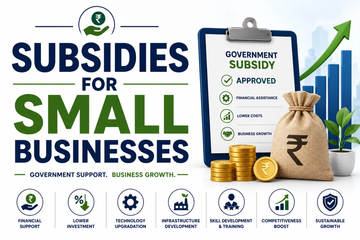 Subsidies for Small Businesses: Complete Guide to Government Financial Support in India
