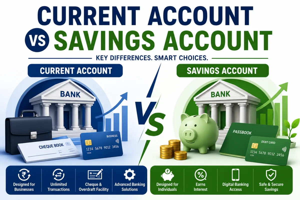 Current Account vs Savings Account: Key Differences Every Individual and Business Should Know